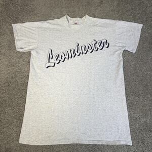 Vintage College House Leominster Shirt Mens XL Gray Massechusetts Crew Neck USA